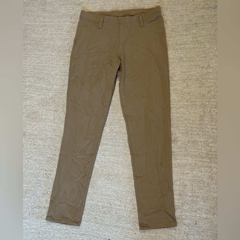 Faded Glory Khaki Stretch Skinny Pants Size M 8-10